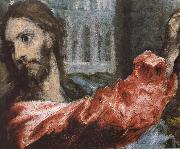 El Greco, Detail of  The Christ is driving businessman in the fane